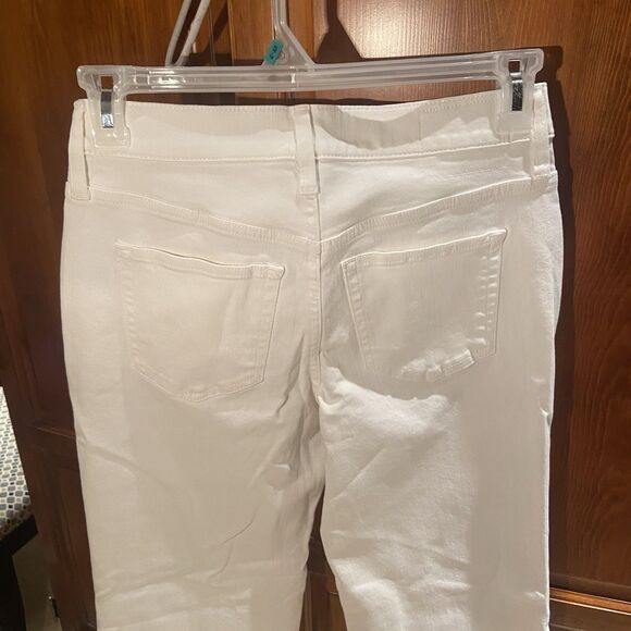 J.Crew Lower-rise Full Length Slim Wide Jean 1996 Stretch White Size 25P Petite - Picture 8 of 12